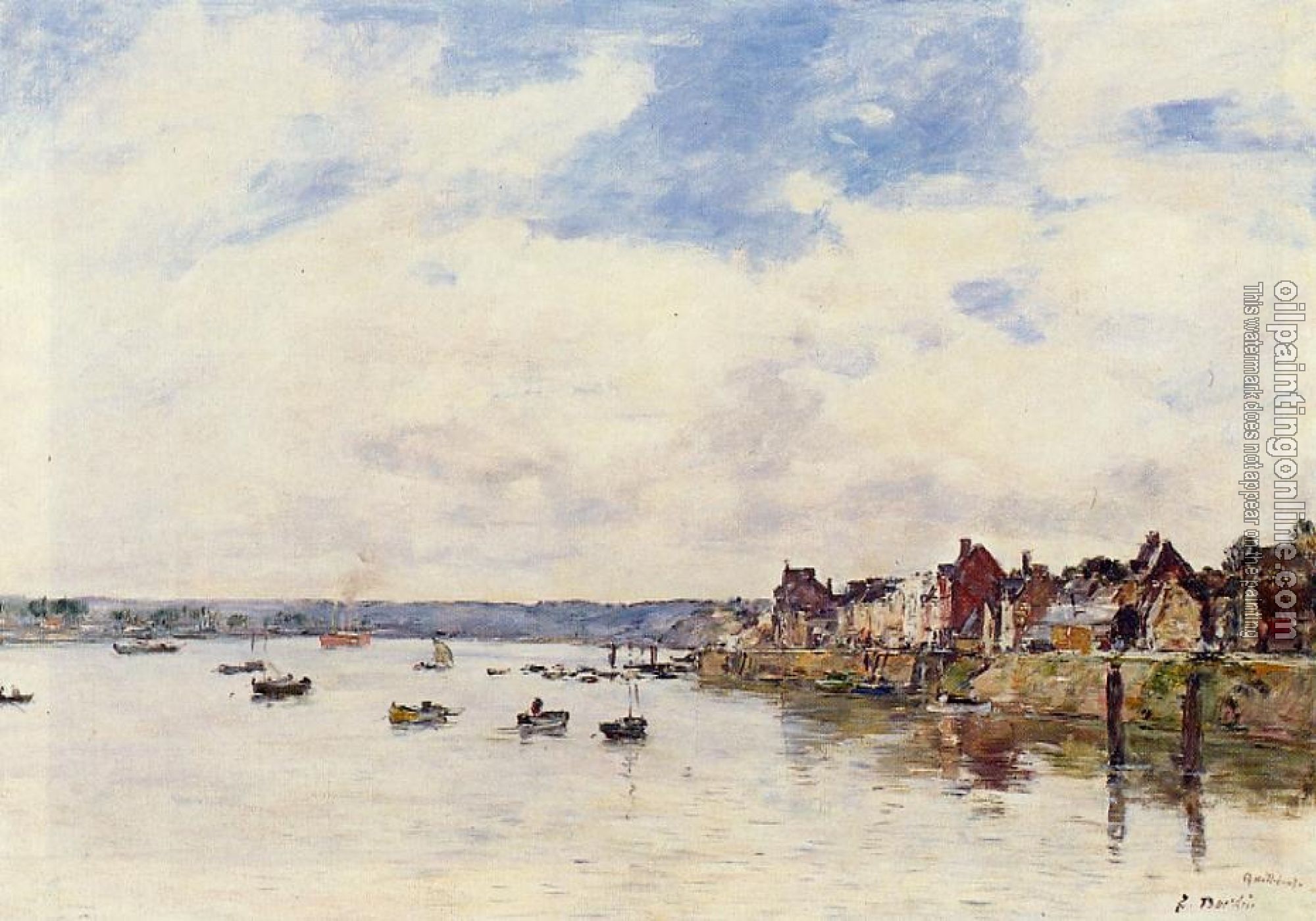 Boudin, Eugene - The Seine at Quillebeuf